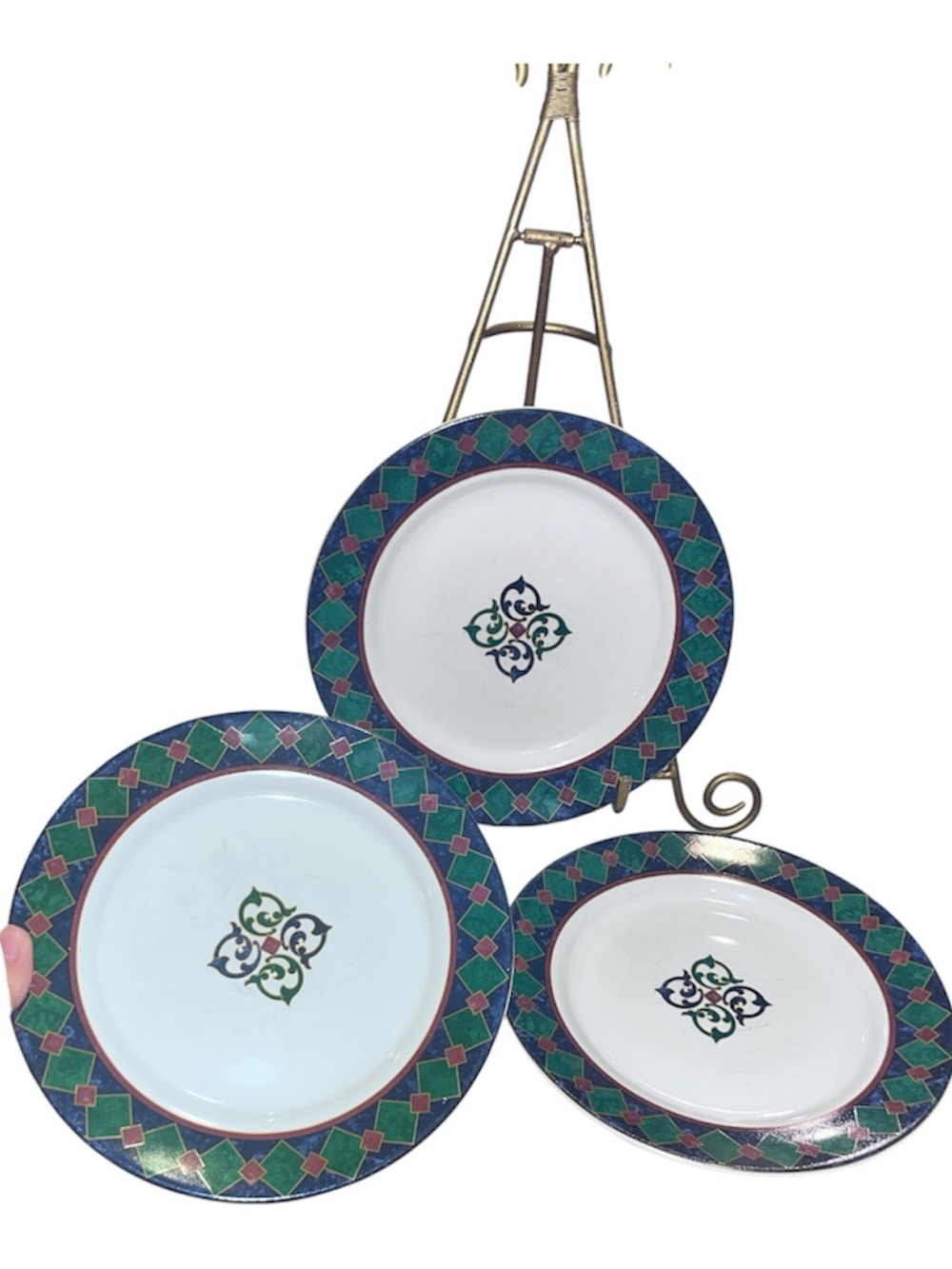 Pfaltzgraff Amalfi Classic Set of 3 Salad Plates 7 3/4” Stoneware